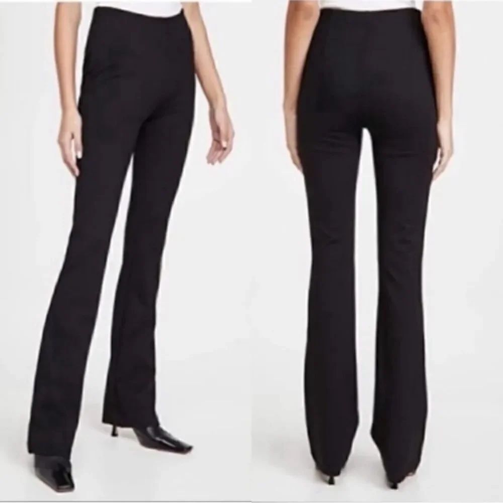 Anine Bine Dakota Black Pants Flare Side Zip Size S